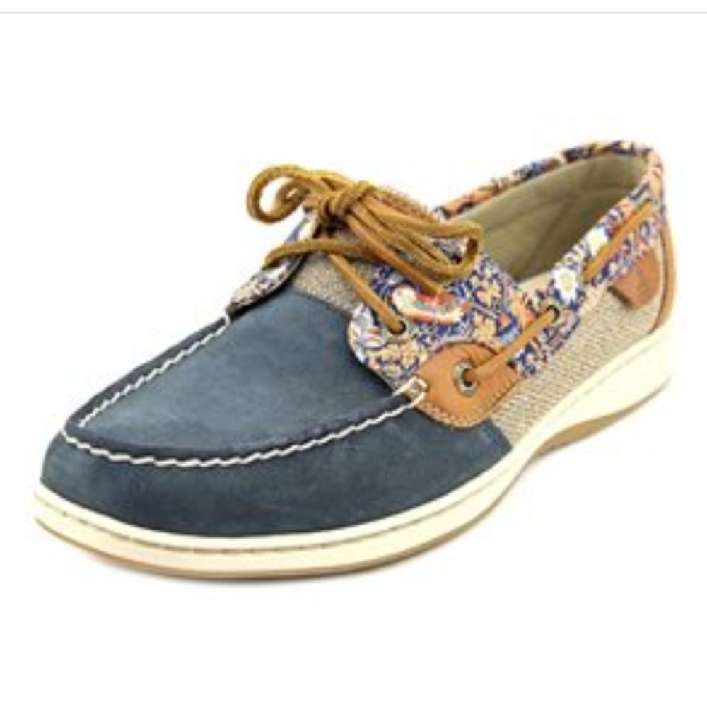 Sperry Top Sider Bluefish Women's Liberty Navy Leather Blue Boat Shoe
